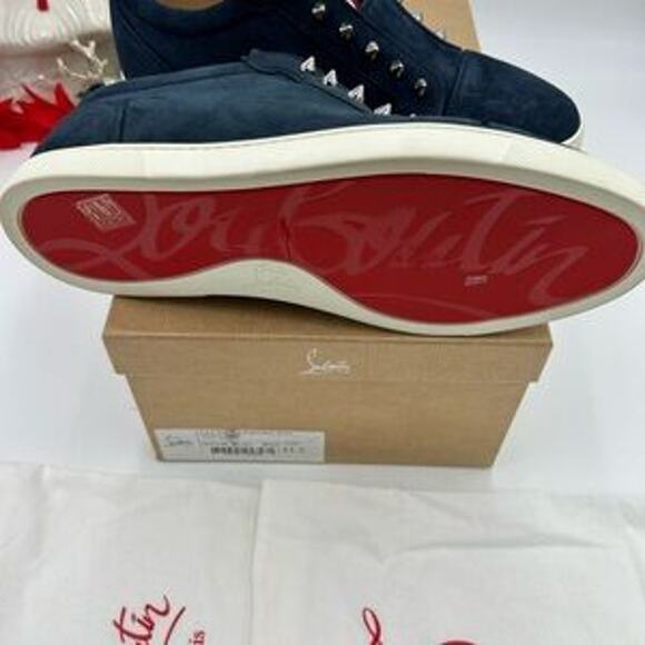 Men's Christian Louboutin F. A. V. Fique slip on sneakers size 41.5 made italy - Picture 2 of 13